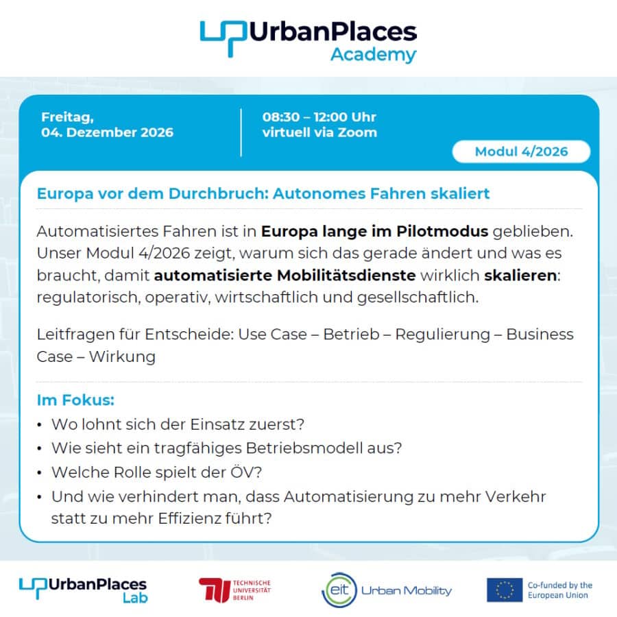 Autonomes Fahren in Europa vor dem Durchbruch, Skalierung der Mobilitätsdienste, regulatorische und.