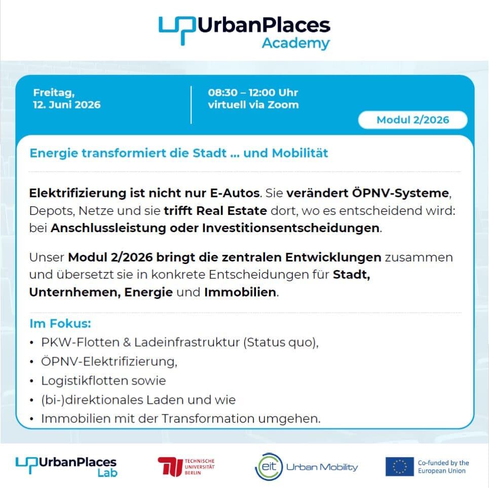 Stadt im Wandel durch Energie und Mobilität, Fokus auf nachhaltige Stadtentwicklung.