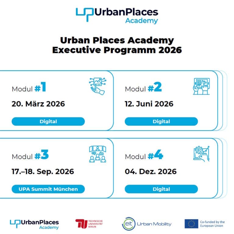 Attraktives Bild für Urban Places Academy Mitgliedschaft und Weiterbildungsprogramm.